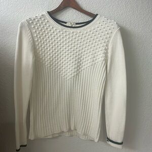 Talbots long sleeve white sweater size smalll